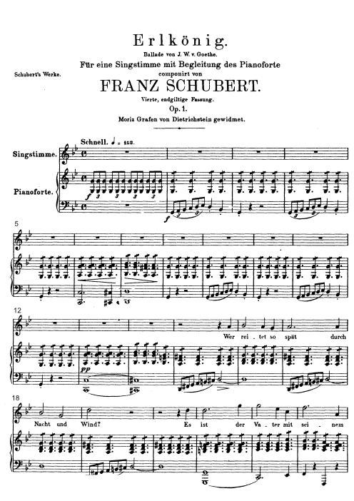 Schubert: Der Erlkönig